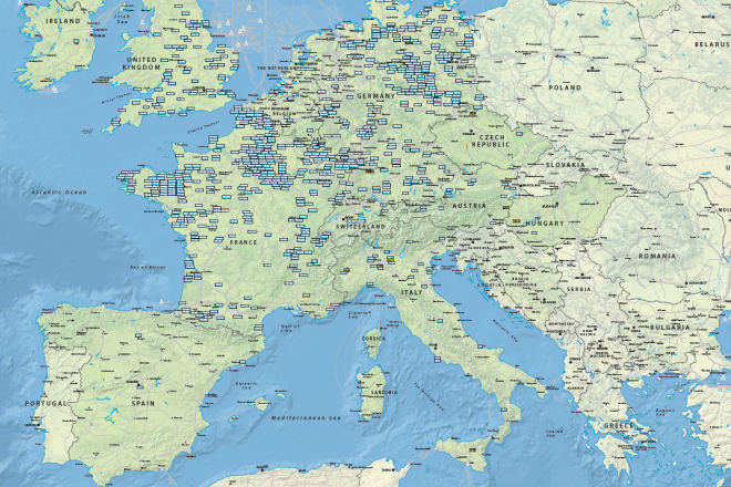 Mapa Plantas biogás