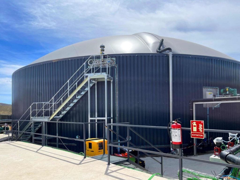 Planta biogas creada por Biovic